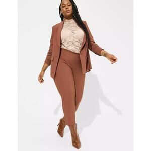 NWT Torrid Women's Pull-On Relaxed Taper Pants Brown Size 0X